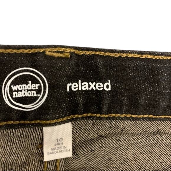 Wonder Nation Relaxed Fit Jeans 2 pairs medium was blue and charcoal - Picture 13 of 13